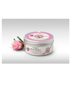 Galet de crème solide lait de chèvre -Karité - Rose BIO, 65 g